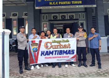 Polsek Siantar Timur Minggu Kasih Curhat Kamtibmas di Gereja GBI NCC.