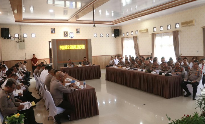 Perang Total Narkoba Hingga Kesiapsiagaan Bencana, Ini Isi Commander Wish Kapolres Simalungun Untuk 17 Kapolsek.