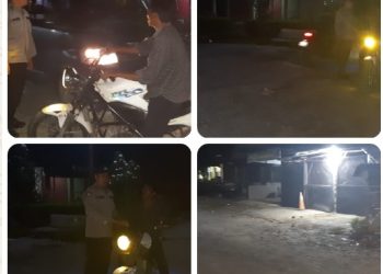 Blue Light Patrol Polsek Silou Kahean Sasar Balap Liar & 3C, Situasi Malam Aman Kondusif.