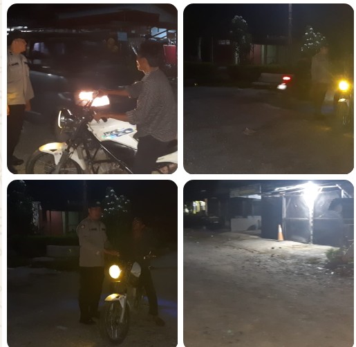Blue Light Patrol Polsek Silou Kahean Sasar Balap Liar & 3C, Situasi Malam Aman Kondusif.