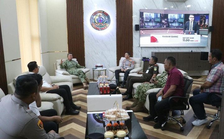 Perkuat Sinergitas TNI-Polri, Kapolres Simalungun Sambangi Makorem 022/Pantai Timur.