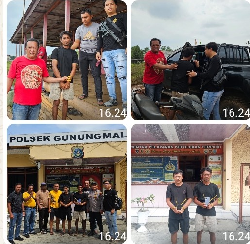 Polsek Gunung Malela Berhasil Ungkap Kasus Curanmor, Dua Tersangka Ditangkap Hingga Ke Pulau Rupat.