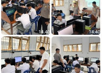 Polres Pematangsiantar Sosialisasi Program Paham AI di SMK Negeri 2.
