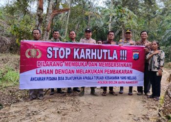 Polsek Dolok Batu Nanggar Gencarkan Sosialisasi Karhutla, Ajak Warga Sordang Jaga Lingkungan Dari Api.