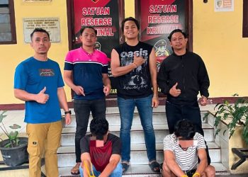 Sat Reskrim Polres Pematangsiantar Amankan Dua Pelaku Curanmor.