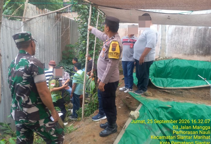 Polsek Siantar Marihat Hadiri Mediasi Penyelesaian Tanah Warga.