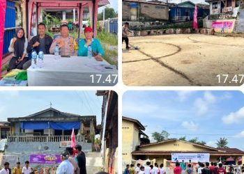 Bhabinkamtibmas Nagapitu Polsek Siantar Martoba Hadir di Tengah Warga, Kawal Turnamen Futsal Kiam Cup ARBAS.