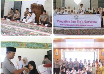 Peringati Hari Kesatuan Gerak Bhayangkari, Kapolres Simalungun Gelar Doa Bersama & Santuni Anak Yatim.