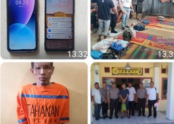Polsek Siantar Marihat Ungkap Dugaan Pencurian 4 Unit HP, Satu Orang Diamankan.