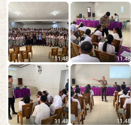 98 Siswa SMAN 1 Antusias Ikuti Sosialisasi Program Paham AI Polres Pematangsiantar.