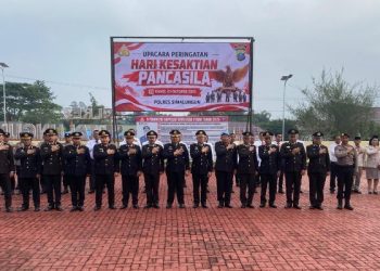 Pimpin Upacara Hari Kesaktian Pancasila, Wakapolres Simalungun Tegaskan Soliditas Personel di Mako Polres.