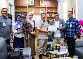 Wali Kota Pematangsiantar Wesly Silalahi, SH, MKn Sambut Silaturahmi Area Manager BSI Pematangsiantar & Jajaran.