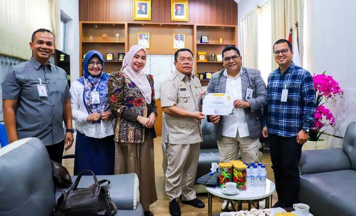 Wali Kota Pematangsiantar Wesly Silalahi, SH, MKn Sambut Silaturahmi Area Manager BSI Pematangsiantar & Jajaran.