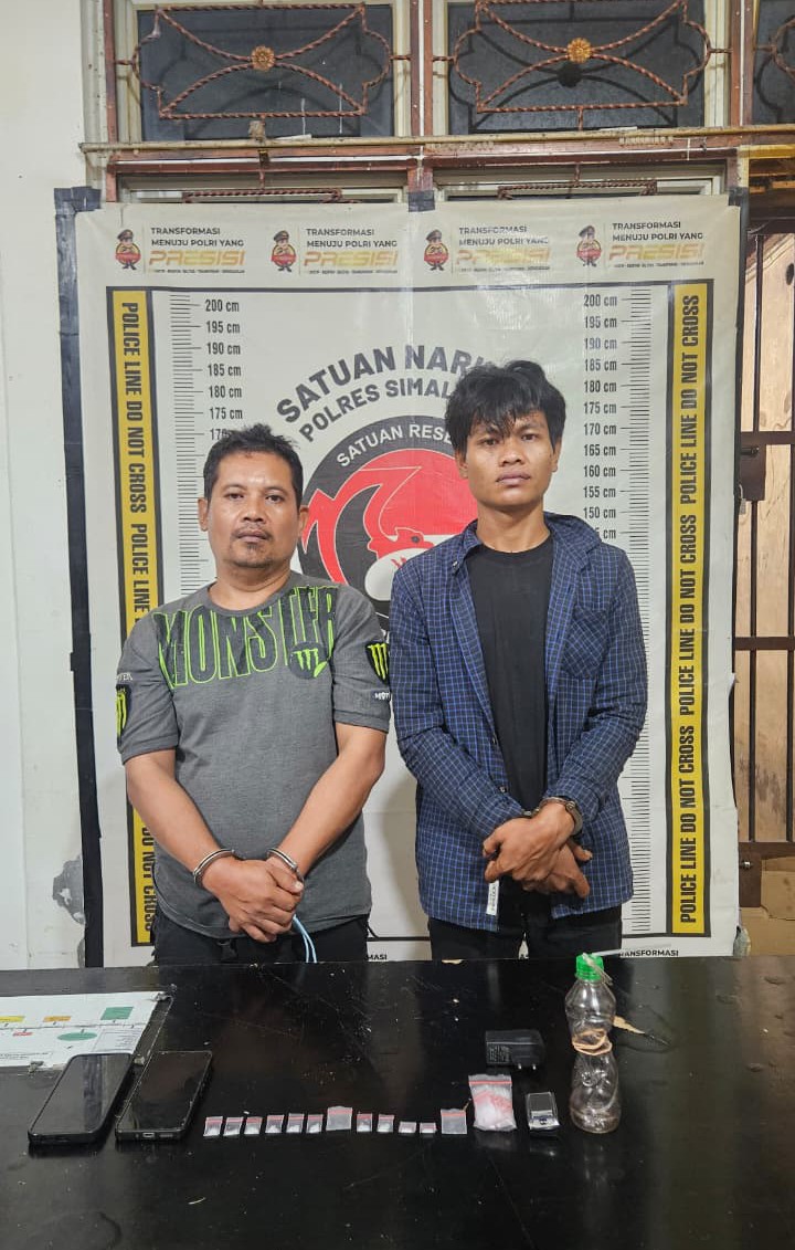 Polsek Gunung Malela Bongkar Peredaran Sabu, Dua Pelaku Diamankan di Dua Lokasi Berbeda.