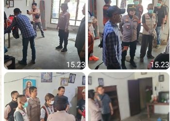 Kapolsek Siantar Utara Cek TKP Temuan Mayat Dalam Rumh Jalan Gaharu.