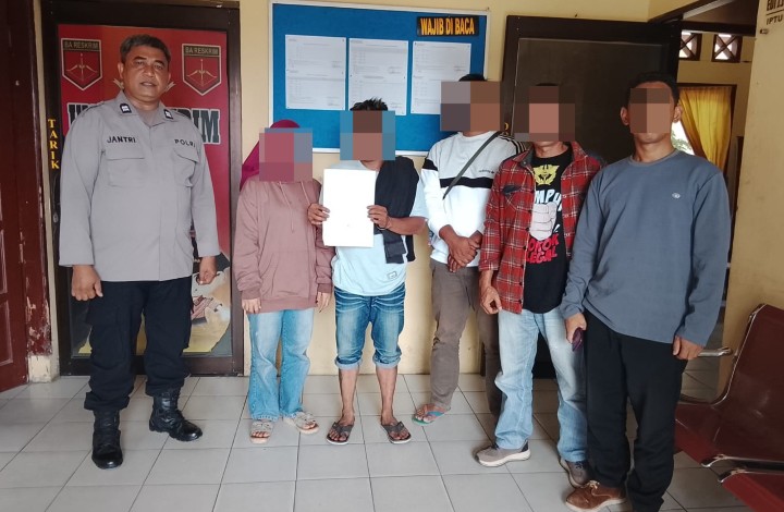 Polsek Siantar Martoba Amankan Terduga Pelaku Percobaan Pencurian Kotak Infaq di Mesjid Al Hikamah.