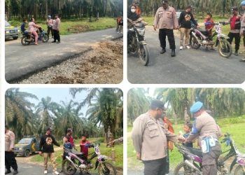 Antisipasi Balap Liar, Polsek Bosar Maligas Gelar Patroli Gabungan di Ujung Padang.