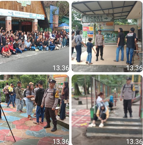Bhabinkamtibmas Polsek Siantar Barat Laksanakan Patroli KRYD di Objek Vital Antisipasi Tindak Pidana.
