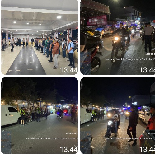 Polres Pematangsiantar Gelar Apel KRYD Antisipasi Gangguan Kamtibmas.