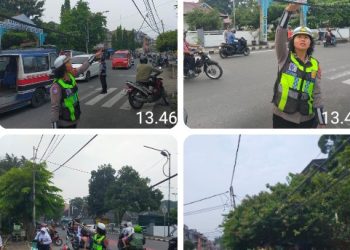 Kabel Menjuntai Ancam Pengguna Jalan, Satlantas Polres Pematangsiantar Bergerak Cek Lokasi.