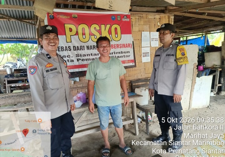Polsek Siantar Marihat Patroli KBN di Jalan Bahkora II.