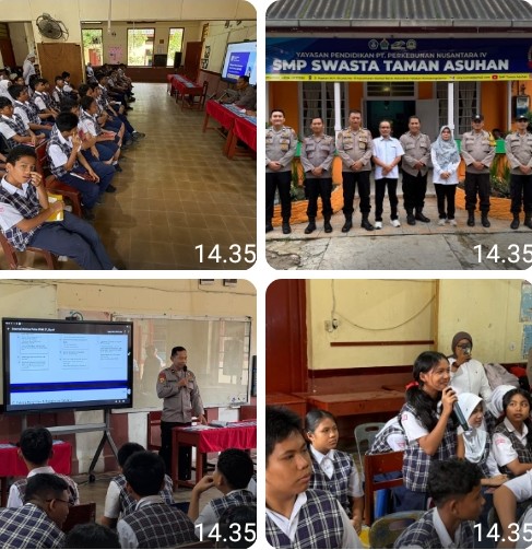 Polres Pematangsiantar Sosialisasikan SPMB SMA Kemala Taruna Bhayangkara.