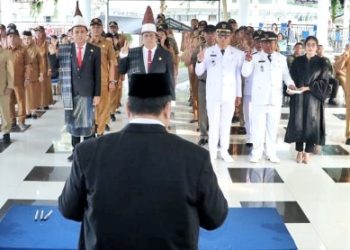 Pemkab Simalungun Lantik 45 Pejabat : Perkuat Tata Kelola Pemerintahan dan Pelayanan Publik.