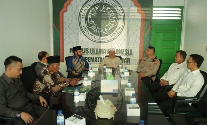 Kapolres Pematangsiantar Silaturahmi ke MUI, Perkuat Sinergitas Jaga Kamtibmas.