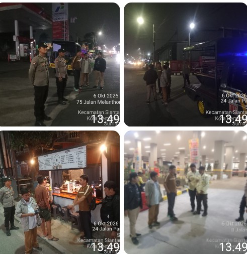 Polsek Siantar Selatan Laksanakan Patroli KRYD 3 Pilar Antisipasi Guantibmas.