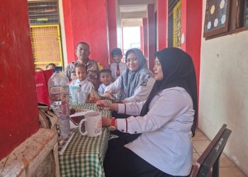 Cegah Bullying dan Perkelahian, Bhabinkamtibmas Sambangi SDN 125549 Pematangsiantar.