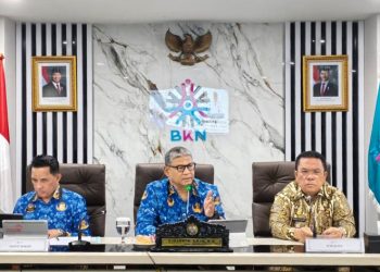 Wali Kota Pematangsiantar Wesly Silalahi, SH, MKn Melaksanakan Ekspos Manajemen Talenta Pemko Pematangsiantar, di Kantor BKN.