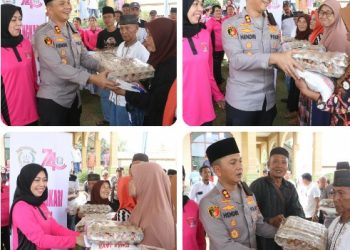 Haru & Bahagia Bercampur Jadi Satu, Kaum Duafa Nagori Mariah Jambi Ucap Terima Kasih Atas Kepedulian Kapolres Simalungun.