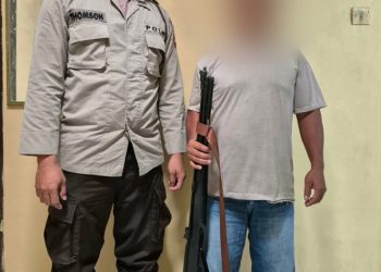 Penembakan Senapan Angin Terjadi Usai Perselisihan Minuman, Polsek Dolok Panribuan Amankan Pelaku Penganiayaan.