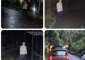 Hujan Deras & Angin Kencang Tak Halangi Polres Simalungun, Respons Cepat Aduan "Halo Kapolres" Urai Kemacetan Dolok Pardamean.