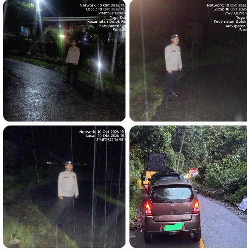 Hujan Deras & Angin Kencang Tak Halangi Polres Simalungun, Respons Cepat Aduan "Halo Kapolres" Urai Kemacetan Dolok Pardamean.