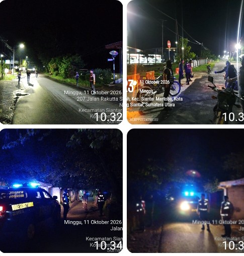 Polres Pematangsiantar Gelar Blue Light Patrol, Antisipasi 3C & Gangguan Kamtibmas.