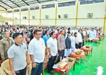 Polres Pematangsiantar Hadiri Pemberkatan & Peresmian Aula SMP Swasta RK Bintang Timur.
