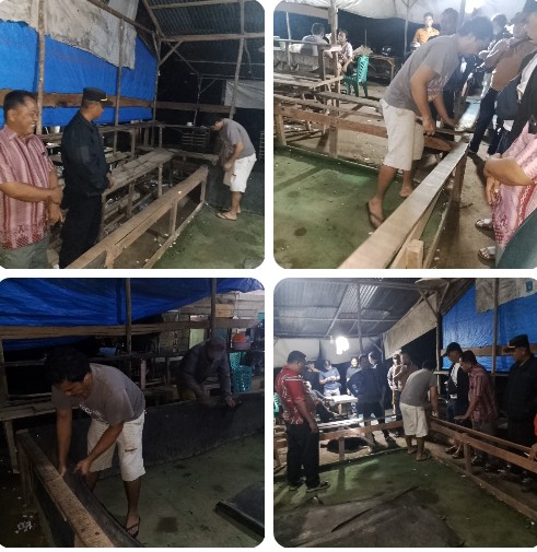 Respons Dumas Masyarakat, Polres Simalungun Datangi Gelanggang Sabung Ayam di Nagori Karang Bangun, Arena Dibongkar.