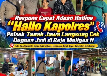 Respons Cepat Aduan Hotline "Hallo Kapolres", Polsek Tanah Jawa Langsung Cek Dugaan Judi di Raja Maligas II.
