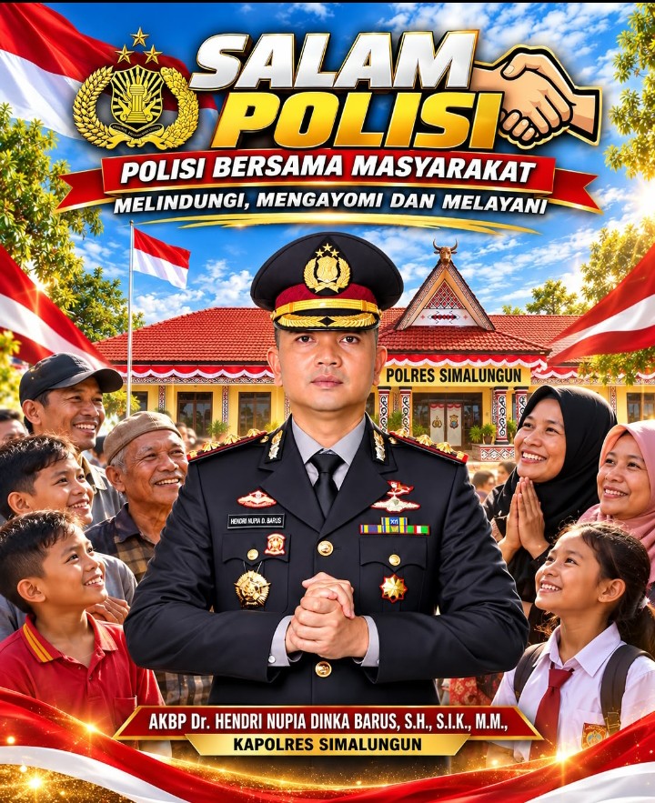 Kapolres Simalungun Serta Jajaran Tegaskan Komitmen Dukung Visi "Polisi Bersama Masyarakat" Kapolri Baru Menuju Indonesia Emas 2045.