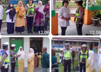 Sat Lantas Polres Pematangsiantar Silaturahmi di Sekolah Taman Asuhan & AL Wasliyah.