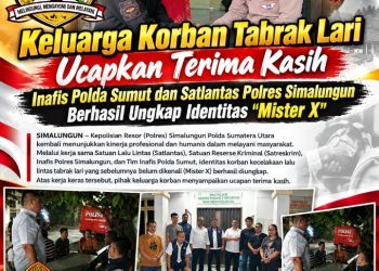 Keluarga Korban Tabrak Lari Ucapkan Terima Kasih, Inafis Polda Sumut & Satlantas Polres Simalungun Berhasil Ungkap Identitas "Mister X".