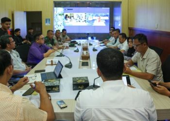 Wali Kota Pematangsiantar Wesly Silalahi, SH, MKn & Forkopimda Serta Para Pimpinan OPD Menggelar Rakor.