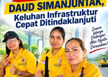 Tiga Warga Apresiasi Ir. Daud Simanjuntak, MM Keluhan Infrastruktur Cepat Ditindaklanjuti.