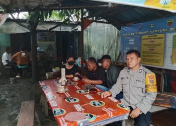 Polsek Siantar Barat Gelar Patroli Kampung Bebas Narkoba, Ajak Warga Bersama Perangi Peredaran Narkotika.