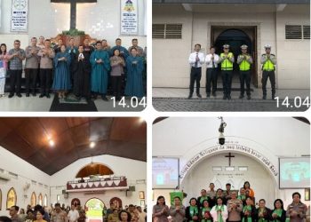"Polisi Bersama Masyarakat", Polres Pematangsiantar Laksanakan Minggu Kasih di Gereja.