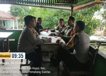 Melalui Sambang, Polsek Siantar Martoba Dengarkan Keluhan & Masukkan Kamtibmas Warga Jalan Sibatu Batu.