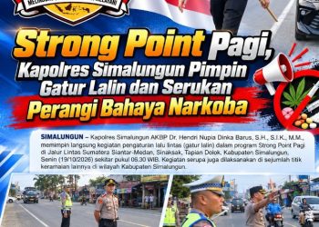 Kapolres Simalungun Turun Langsung Atur Lalu Lintas di Jalinsum Siantar - Medan, Ingatkan Pelajar & Warga Jauhi Narkoba.