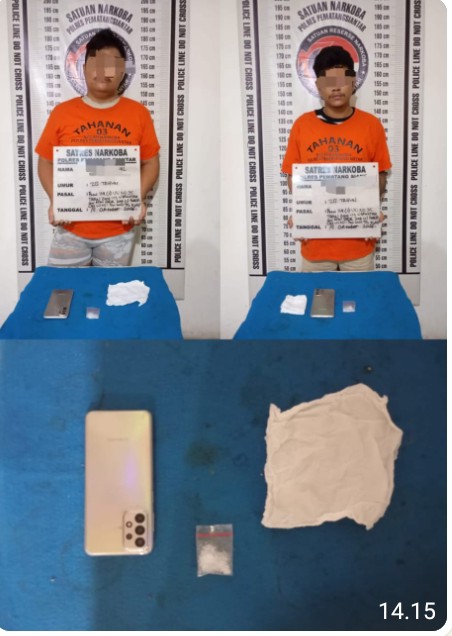 Polres Pematangsiantar Tegaskan Komitmen Perangi Narkoba, Dua Pria Diamankan Dengan Barang Bukti Sabu 1,63 Gram.