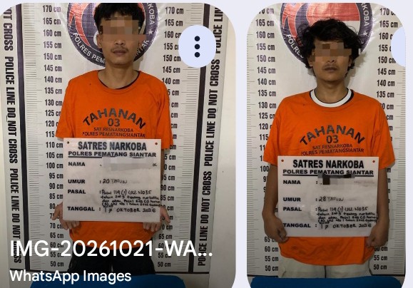 Polres Pematangsiantar Berhasil Amankan 2 Pemilik Sabu.